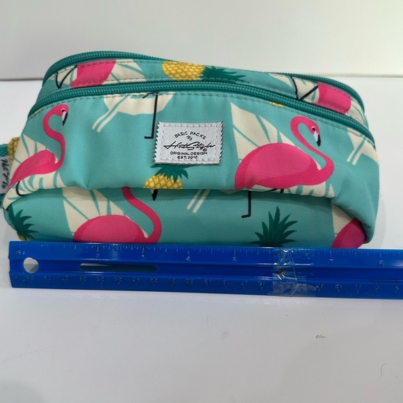 Basic Packs by HotStyle Adjustable Fanny Pack - Turquoise with Flamingo Print🦩 - Picture 8 of 15